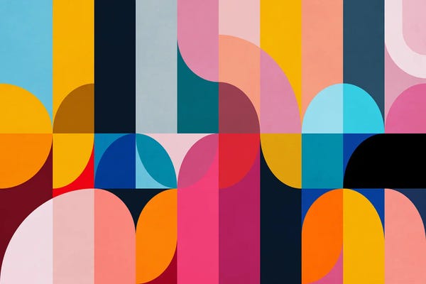 Decorative Elements: Joy Of Colors VII by Angel Estevez