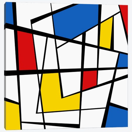 Remembering Mondrian IV Canvas Print #AEZ1651} by Angel Estevez Canvas Print