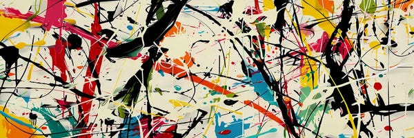 Hispanic & Latin American Artists: Pollock Wink LI by Angel Estevez