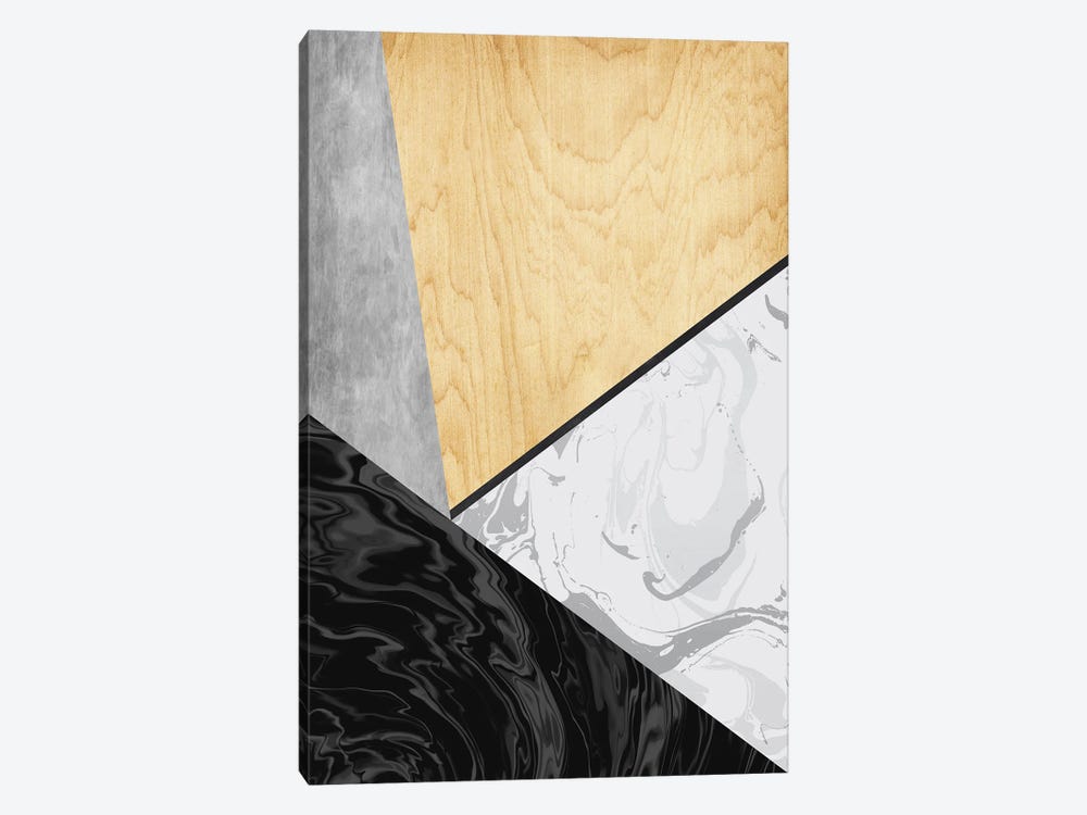Marble And Wood by Angel Estevez 1-piece Canvas Print