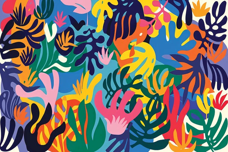 Tropical Garden Dreamscape by Angel Estevez wall art