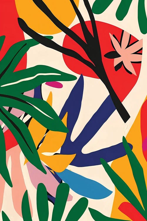 Tropical Garden Delight by Angel Estevez wall art
