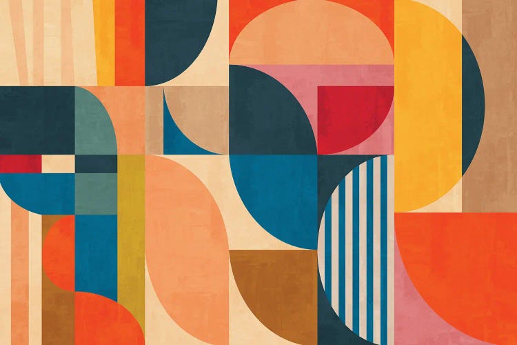Geometric Color Harmony by Angel Estevez wall art