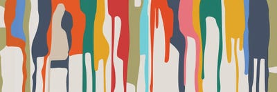 Flowing Colors Art by Angel Estevez framed canvas print