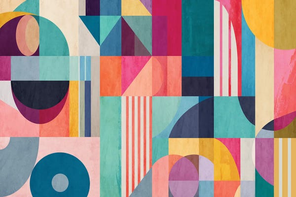 Angel Estevez: Modern Abstract Shapes And Stripes by Angel Estevez