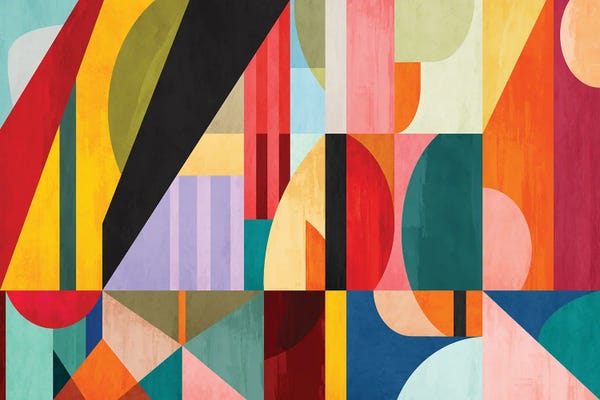Angel Estevez: Modern Geometric Patchwork Colors by Angel Estevez