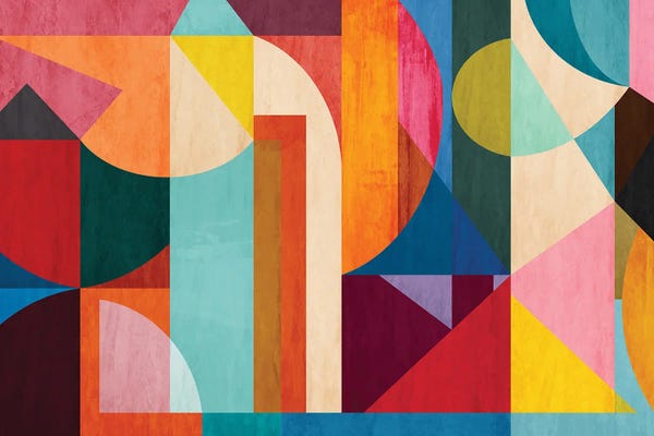 Colorful Geometric Mid Century Shapes