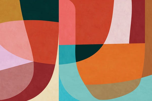 Overlapping Rounded Shapes