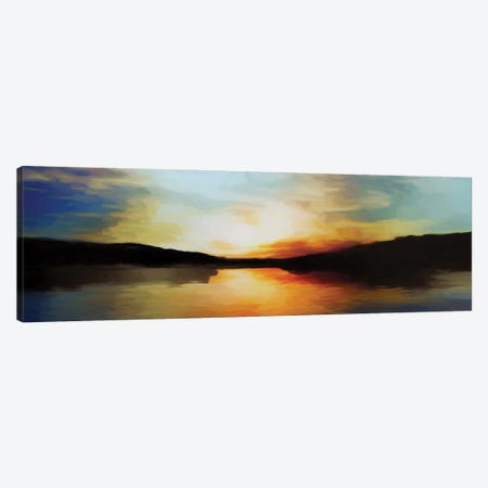 Vibrant Sunset Canvas Print #AEZ199} by Angel Estevez Art Print
