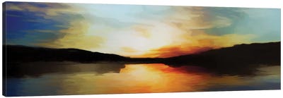 Vibrant Sunset Canvas Art Print - Angel Estevez