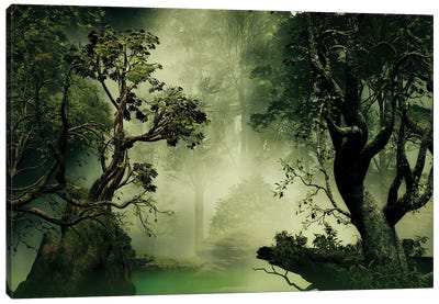 Exuberant Jungle Canvas Art Print - Jungles