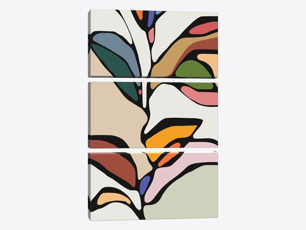 Colorful Tree by Angel Estevez 3-piece Canvas Print