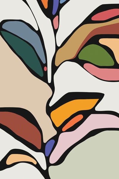 Abstract Floral & Botanical: Colorful Tree by Angel Estevez