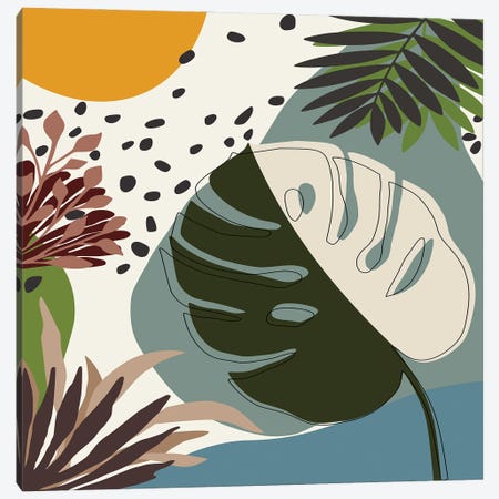 Minimal Tropical Scenery II Canvas Print #AEZ214} by Angel Estevez Art Print