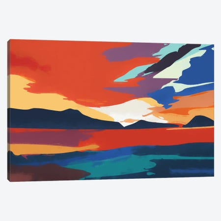 Vibrant Sunset III Canvas Print #AEZ217} by Angel Estevez Canvas Print