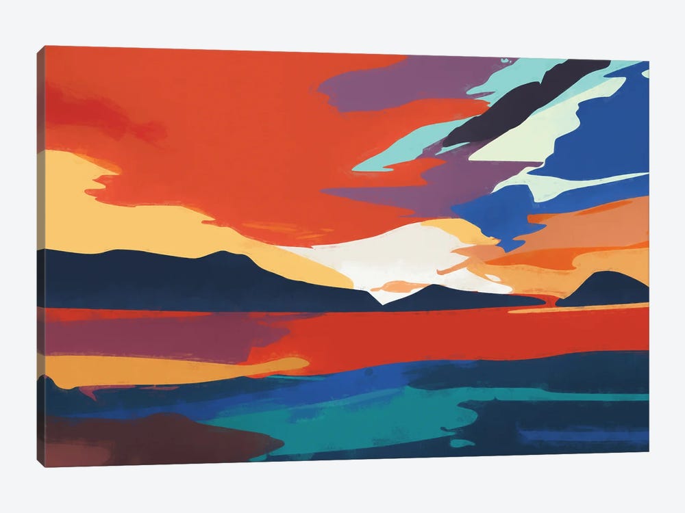 Vibrant Sunset III by Angel Estevez 1-piece Canvas Artwork