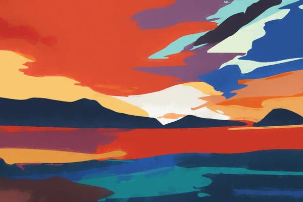 Trendsetter: Vibrant Sunset III by Angel Estevez