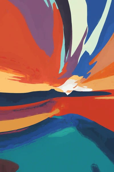 Vibrant Sunset IV by Angel Estevez canvas print