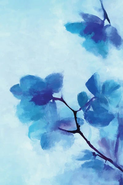 Angel Estevez: Blue Floral by Angel Estevez
