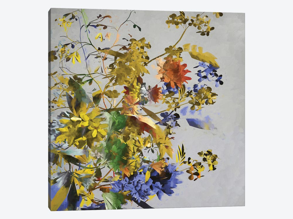 Flowers With Golden Predominance by Angel Estevez 1-piece Art Print