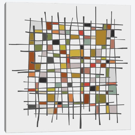 Mondrian Wink Canvas Print #AEZ275} by Angel Estevez Art Print