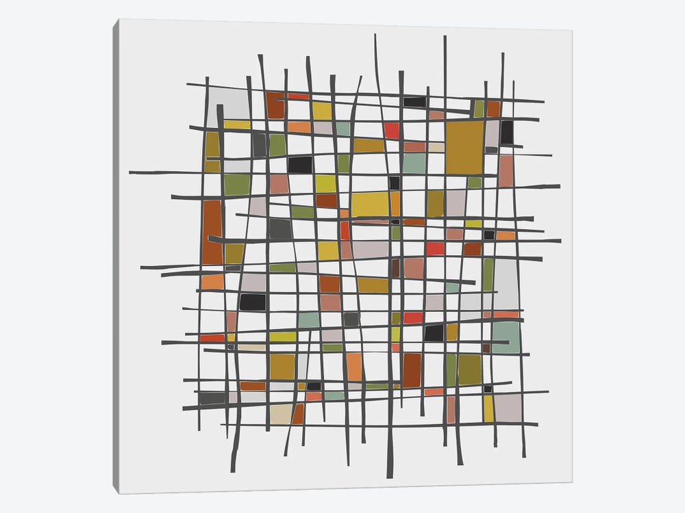 Mondrian Wink by Angel Estevez 1-piece Canvas Art