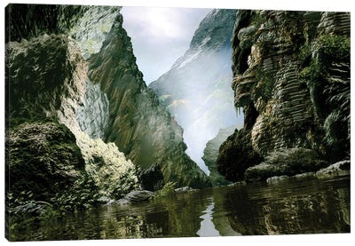 Lost River Canyon Canvas Art Print - Mist & Fog Art