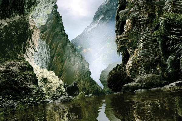 Mist & Fog: Lost River Canyon by Angel Estevez