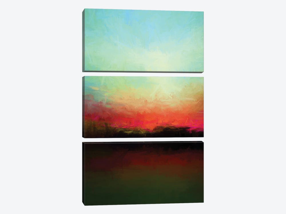 Colors Of Dawn II by Angel Estevez 3-piece Canvas Art Print