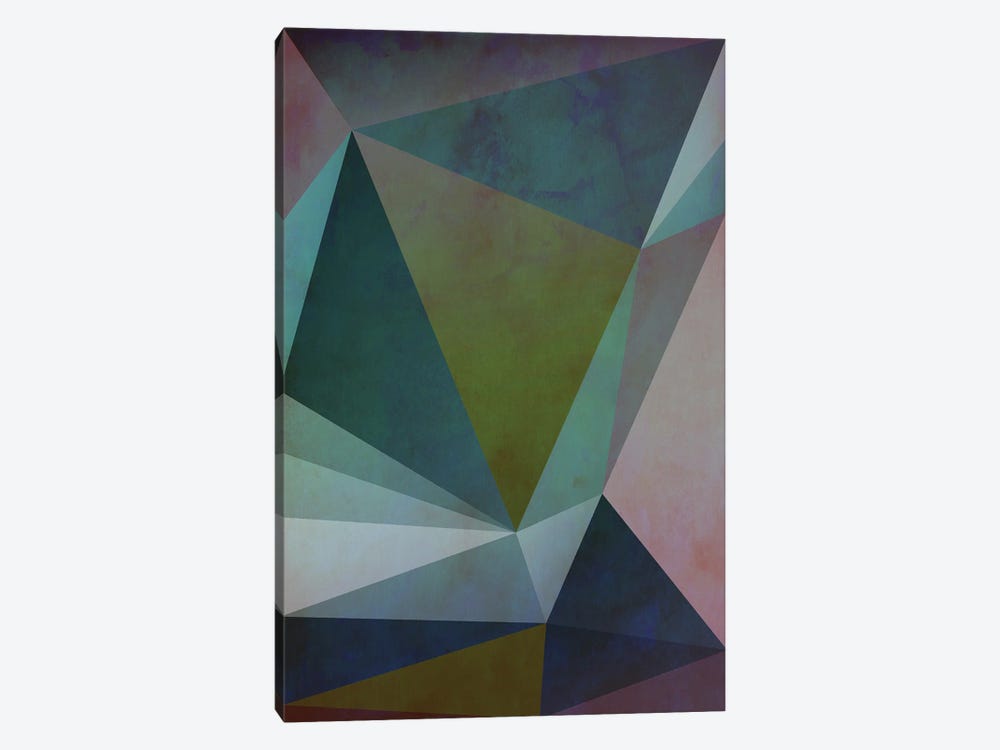 Interconnected Triangles IV by Angel Estevez 1-piece Canvas Wall Art