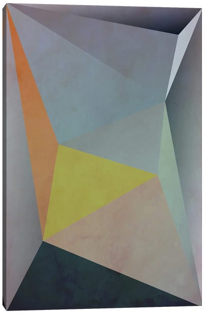 Interconnected Triangles V Canvas Art Print - Angel Estevez