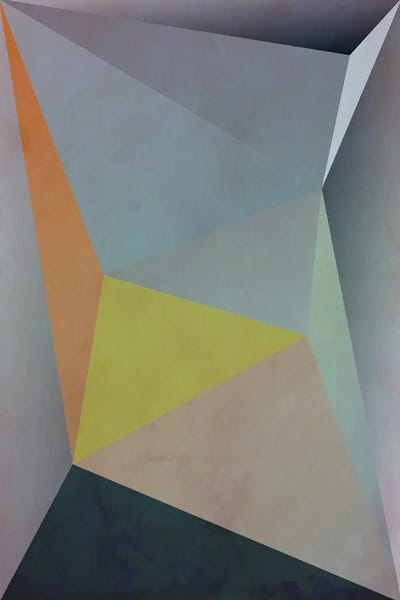 Angel Estevez: Interconnected Triangles V by Angel Estevez