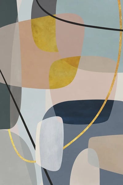 Shape Up: Overlapping Parts And Transparencies III by Angel Estevez