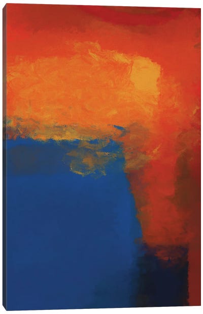 Red, Blue And A Little Bit Of Black And Yellow Canvas Art Print - Similar to Mark Rothko