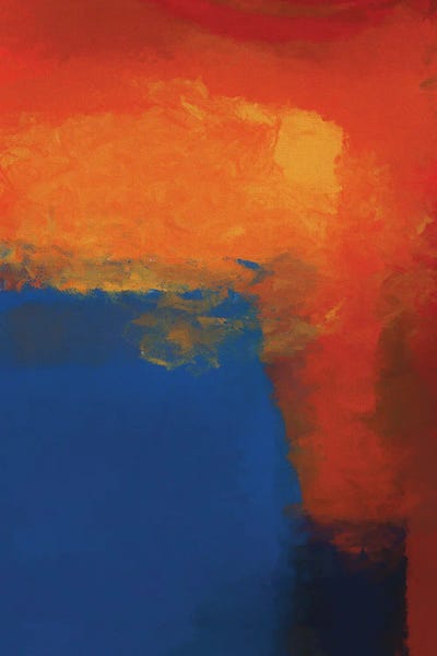 Similar To Mark Rothko: Red, Blue And A Little Bit Of Black And Yellow by Angel Estevez