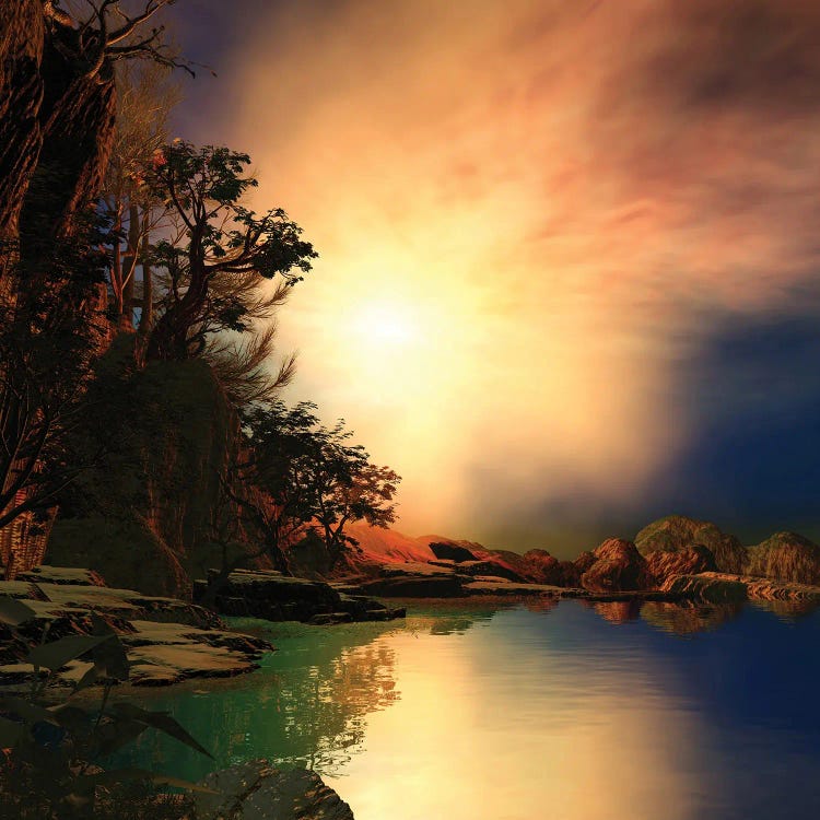 Peaceful And Eerie by Angel Estevez wall art