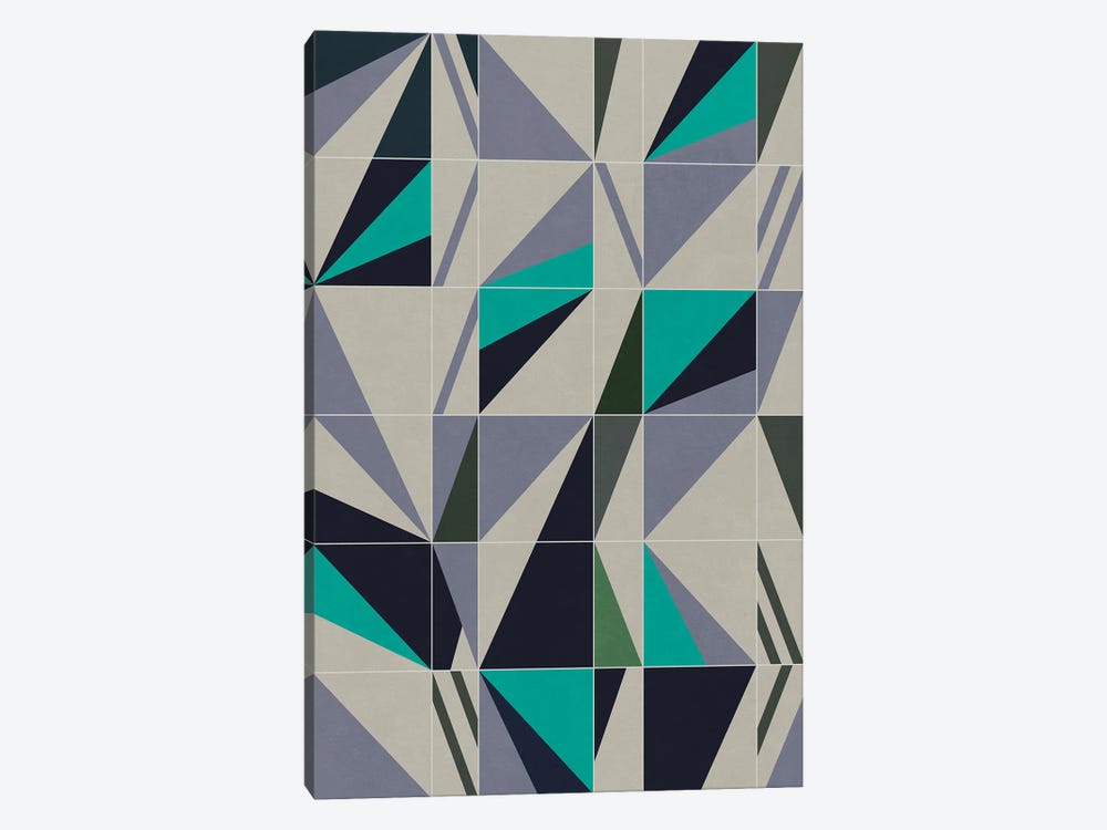 Combination Of Squares And Rectangles With Geometric Shapes by Angel Estevez 1-piece Canvas Artwork