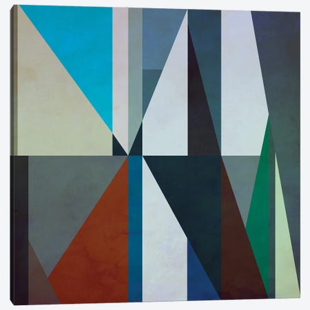 Geometric Pattern With Triangles Canvas Print #AEZ400} by Angel Estevez Canvas Art Print