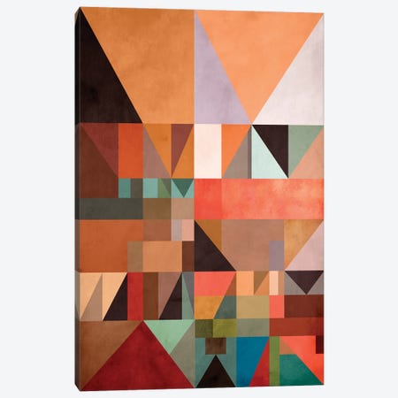 Triangles And Rectangles III Canvas Print #AEZ413} by Angel Estevez Canvas Artwork