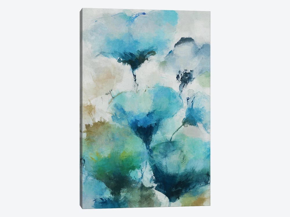 Blue Flowers by Angel Estevez 1-piece Canvas Art Print