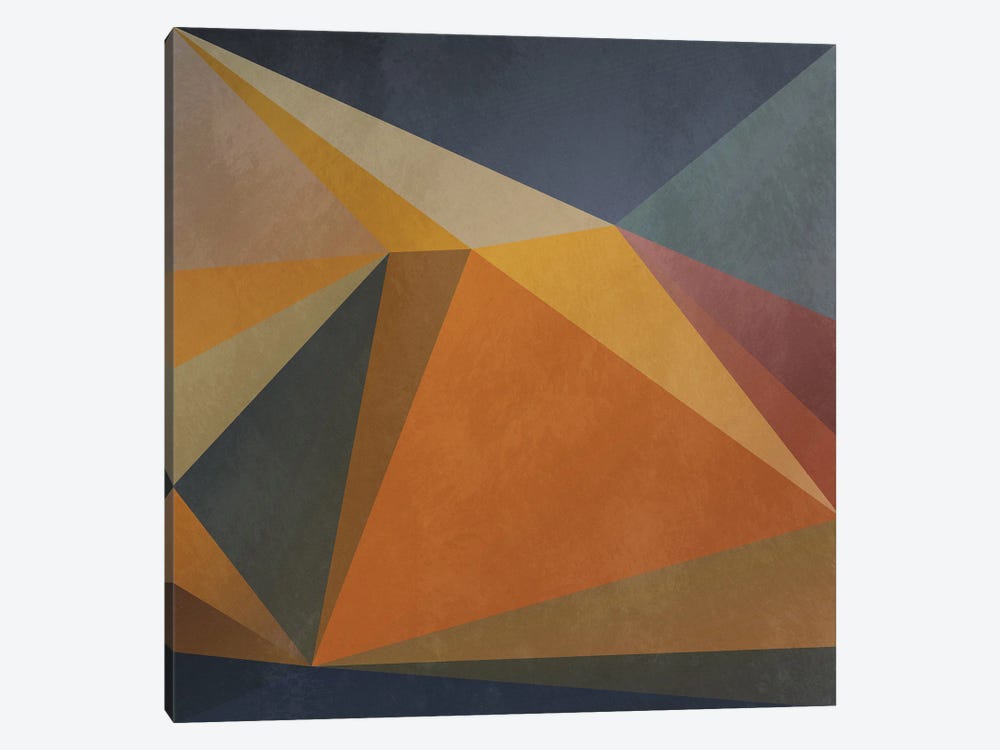 Interconnected Triangles VI by Angel Estevez 1-piece Canvas Art