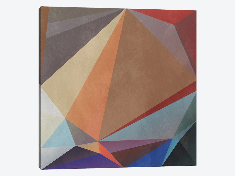 Interconnected Triangles VII by Angel Estevez 1-piece Canvas Print