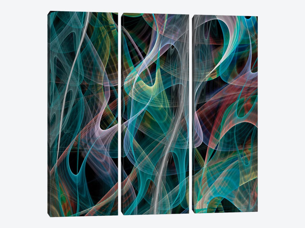 Translucent Forms by Angel Estevez 3-piece Art Print