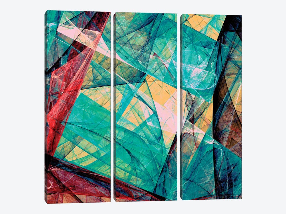 Transparent Overlays by Angel Estevez 3-piece Canvas Art Print