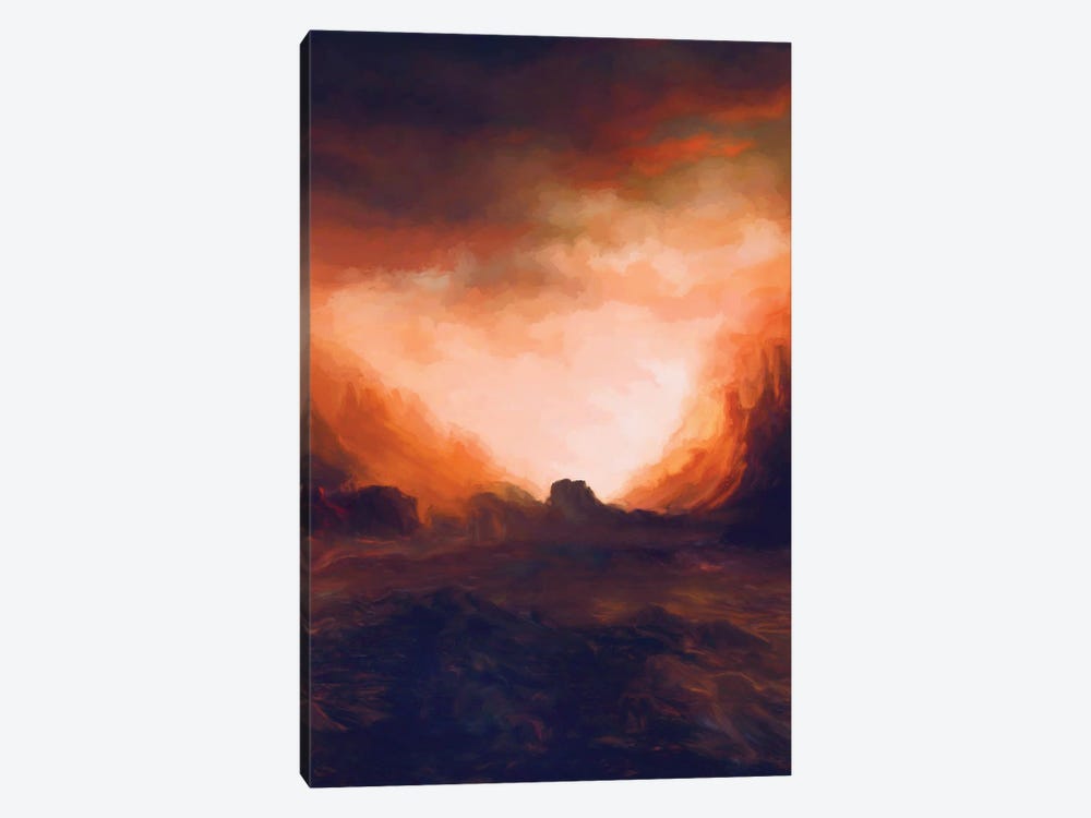 Red Mountains II by Angel Estevez 1-piece Canvas Art Print