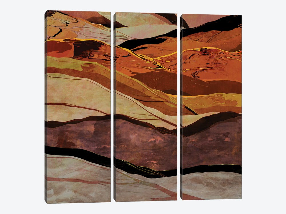 Colorful Mountains V by Angel Estevez 3-piece Canvas Wall Art
