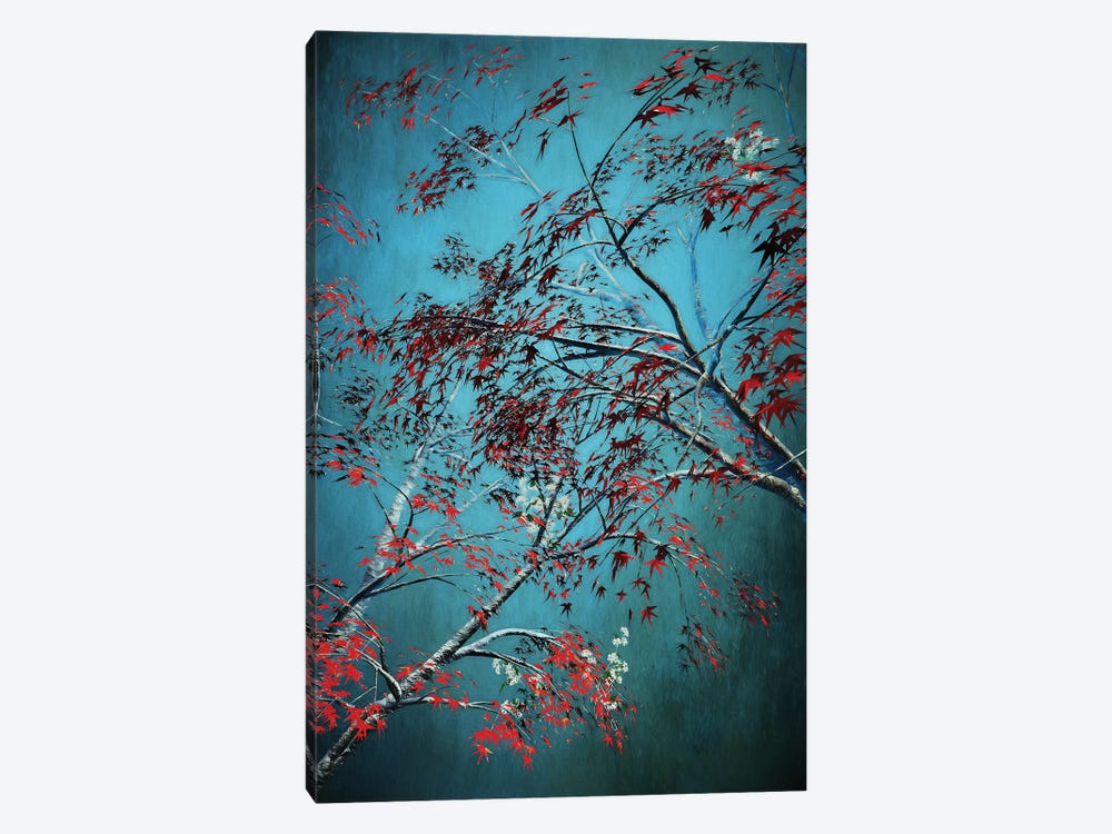 Red Trees by Angel Estevez 1-piece Canvas Art Print