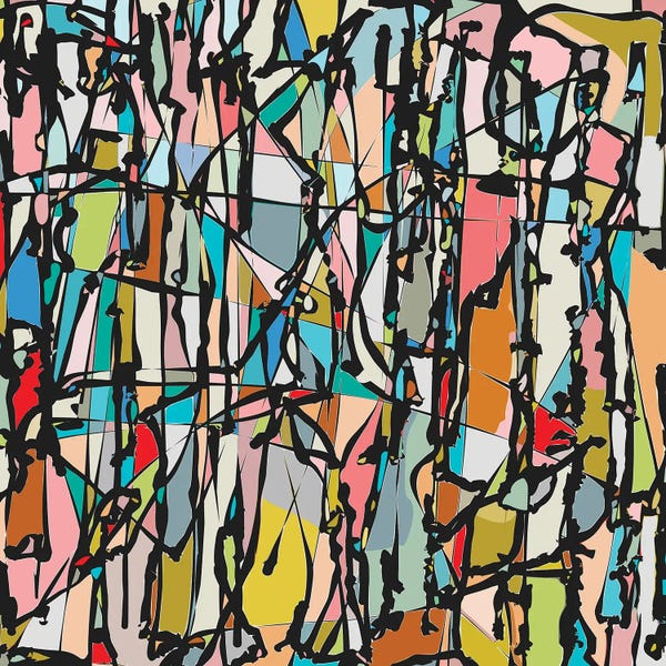 Colorful Abstracts: Multicolors II by Angel Estevez