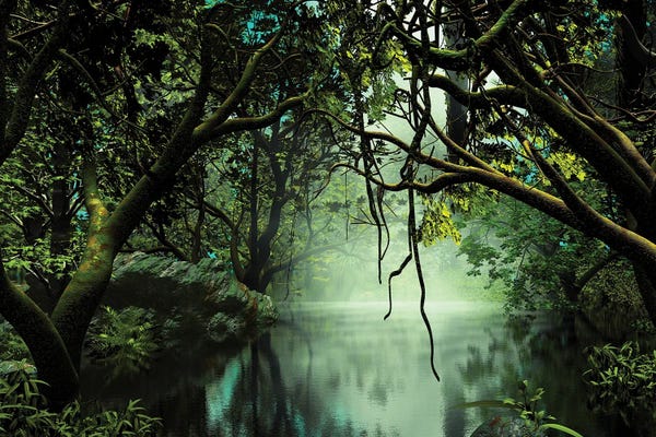 Jungles: River In The Jungle by Angel Estevez