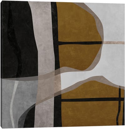 Organic Shapes VI Canvas Art Print - Muted & Modular Abstracts